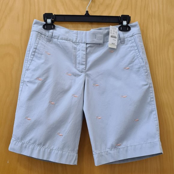 J. Crew Factory Pants - J.Crew NWT Embroidered Whale Chinos Shorts 6